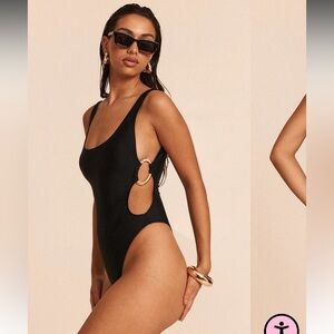 Stylish Black One-Piece Swimsuit